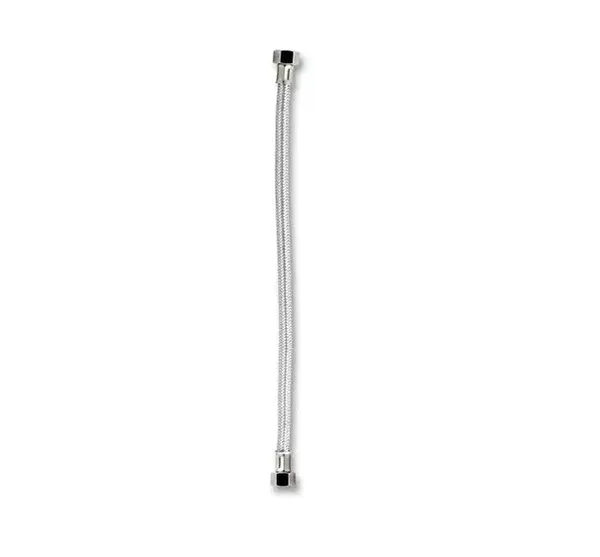 Canilla para Lavamanos BM 1/2x1/2" 40cms Acero Inoxidable